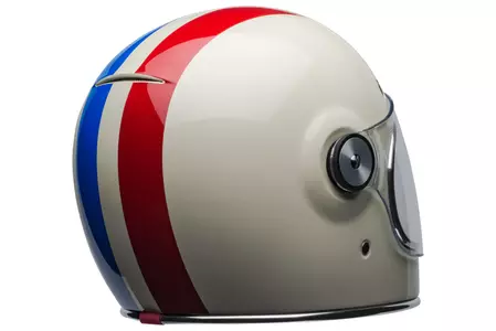 Bell Bullitt dlx command vintage alb/roșu/albastru cască de motocicletă integrală L-5
