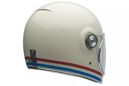 Cască de motocicletă Bell Bullitt dlx stripes pearl white integrală M-5