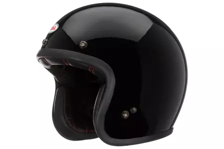 Casco de moto Bell Custom 500 dlx open face negro sólido L - C500-DLX-SOL-01-L