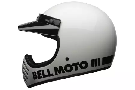 Kask motocyklowy enduro Bell Moto-3 classic white M-4
