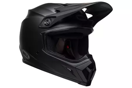 Bell MX-9 casco moto enduro mips nero solido opaco M-2