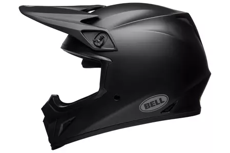 Bell MX-9 casco moto enduro mips nero solido opaco M-4