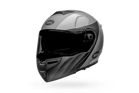 Cască de motocicletă Bell SRT Modular presence mată/neagră lucioasă/grișie L jaw pentru motociclete-1