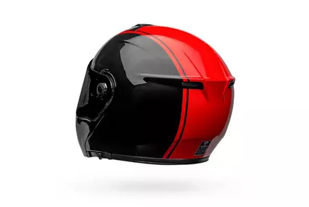 Cască de motocicletă Bell SRT Modular ribbon negru/roșu S-5