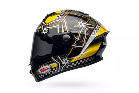 Kask motocyklowy integralny Bell Star Dlx Mips isle of man black/yellow S-4