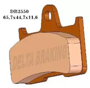 Delta Braking DB2550QD-D KH344 Yamaha YFM 660 02-08 Plaquettes de frein arrière - DB2550QD-D