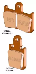 Delta Braking DB2141RD-N3 KH442/4 plaquettes de frein - DB2141RD-N3