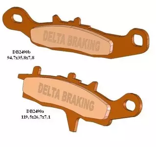 Delta Braking DB2490QD-D KH342 KVF Links Voor remblokken - DB2490QD-D