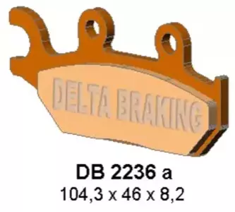 Delta Braking DB2236QD-D KH645 CAN AM Maveric 1000 Δεξιά τακάκια φρένων - DB2236QD-D