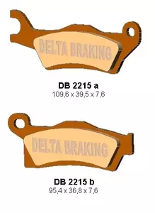 Delta Braking DB2215OR-D KH617 CAN-AM Outlander 800/1000 '12, Renegade 1000 '12 Höger bromsbelägg fram - DB2215OR-D