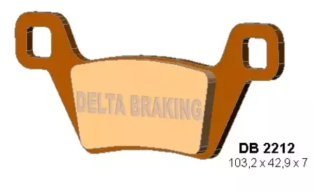 Klocki hamulcowe Delta Braking DB2212OR-D KH600 Kymco MXU - DB2212OR-D