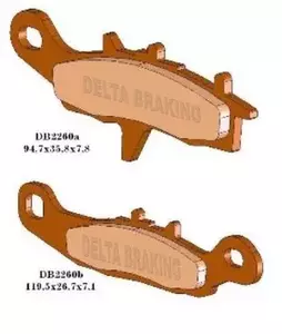 Brzdové doštičky Delta Braking DB2260OR-D KH258, KH349 - DB2260OR-D