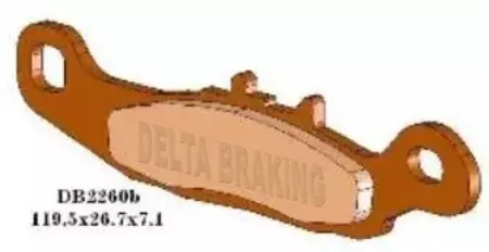 "Delta Braking" DB2260OR-D KH258, KH349 stabdžių trinkelės-2