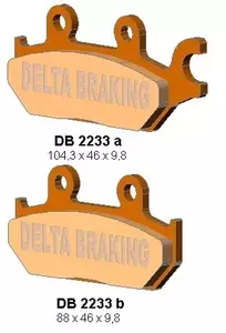 Delta Braking DB2233OR-D KH642 CAN AM Maveric 1000 levé brzdové destičky - DB2233OR-D