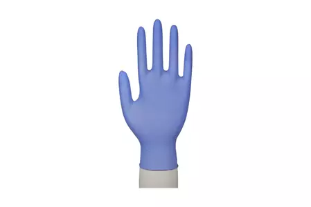 Rękawiczki nitrylowe bezpudrowe (100 szt.) [L] kolor niebieski