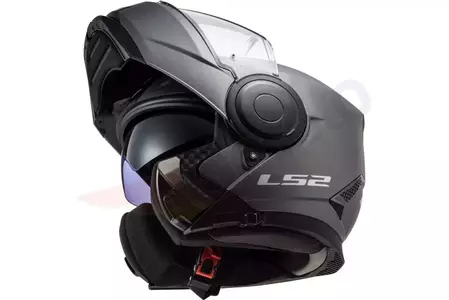 LS2 FF902 SCOPE SOLID MATT TITAN PINLOCK M capacete de motociclista para maxilar-2