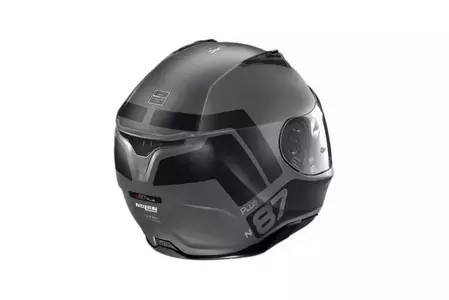 Nolan N87 Plus Distinctive N-COM Flat Lava Grey S motociklistička kaciga koja pokriva cijelo lice-2