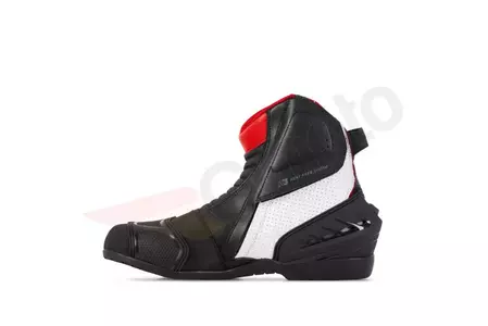 Shima SX-6 botas de moto negro blanco y rojo 42-3