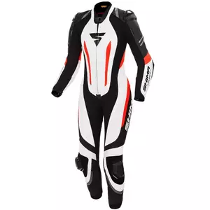 Shima Miura RS дамски кожен костюм за мотоциклет бял флуо 38-1