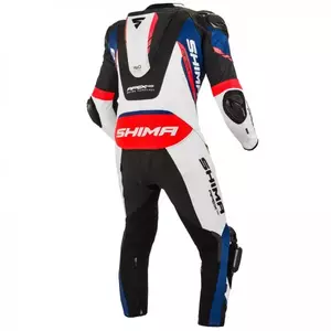 Shima Apex RS кожен костюм за мотоциклет бял черен син червен 46-2