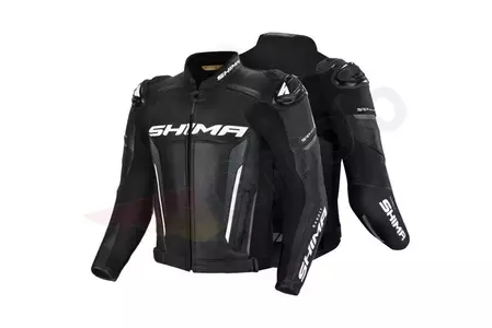 Shima Bandit Jacket kožená bunda na motorku černá 46-2