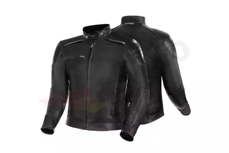 Jachetă Shima Blake Jachetă din piele pentru motociclete negru 3XL-3