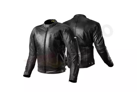 Shima Hunter+ chaqueta de moto de cuero negro L-3