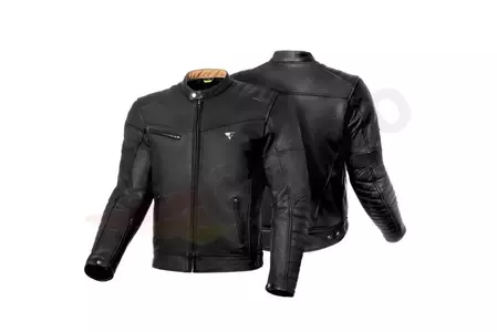 Shima Winchester chaqueta de moto de cuero negro M-3