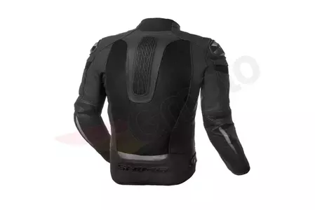 Shima Piston Pánska kožená/textilná bunda na motorku čierna 48-2