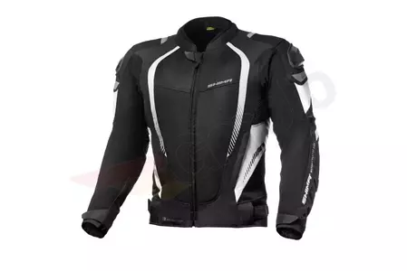 Shima Mesh Pro de vară Shima Mesh Pro jachetă de motocicletă din material textil negru și alb L