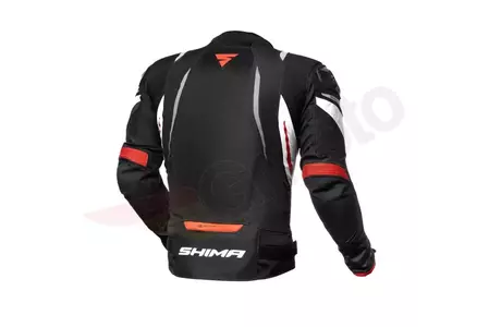 Shima Mesh Pro nyári textil motoros dzseki fekete és piros 3XL-2