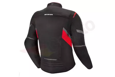Crno-crvena XXL tekstilna motoristička jakna Shima Rush-2