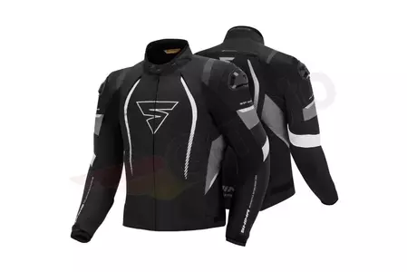 Shima Solid Jacket crna XXL tekstilna motoristička jakna-3