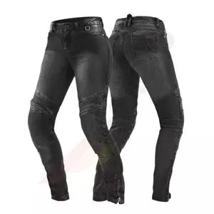 Spodnie motocyklowe jeansy damskie Shima Jess czarne przedłużane 26-3