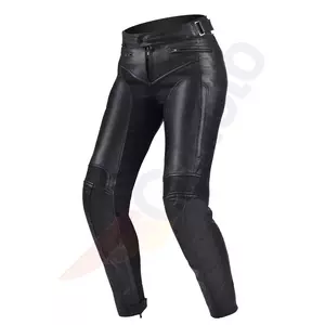 Ženske kožne motociklističke hlače Shima Monaco Pants crne L-1