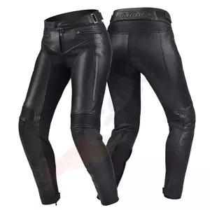 Ženske kožne motociklističke hlače Shima Monaco Pants crne L-3