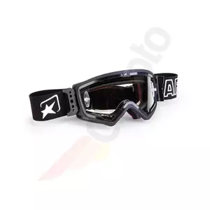 Motocyklové brýle Ariete Mudmax barva černá průhledné sklo - 14940-NCN