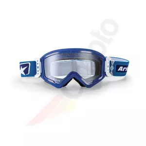 Motocyklové okuliare Ariete Mudmax Easy modré/biele priehľadné šošovky - 14940-EABA