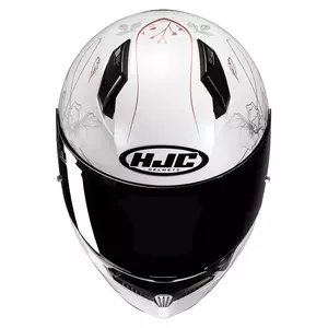 HJC C10 EPIK WHITE L integreret motorcykelhjelm-2