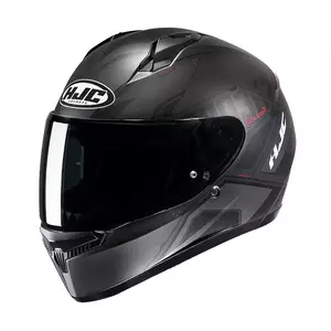 HJC C10 INKA PRETO/VERMELHO capacete integral de motociclista L-1