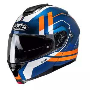 HJC C91 OCTO BLUE/ORANGE XXL casque moto à mâchoire-1