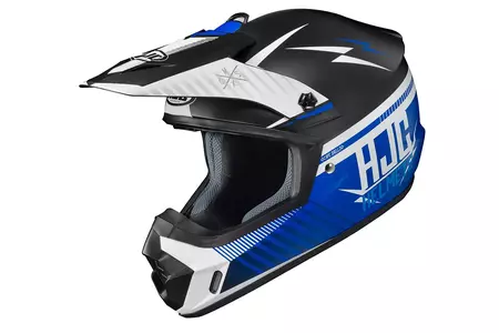 Kask motocyklowy enduro HJC CS-MX II TWEEK WHITE/BLUE S-1