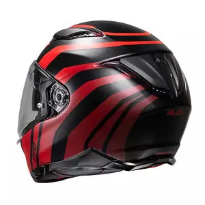 HJC F70 GALLA PRETO/VERMELHO capacete integral de motociclista L-2