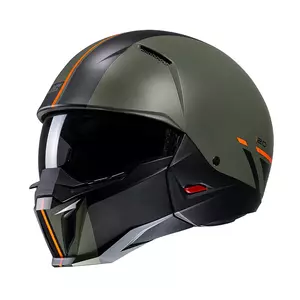 HJC I20 BATOL GREEN/ORANGE XS motorcykelhjelm med åbent ansigt-1