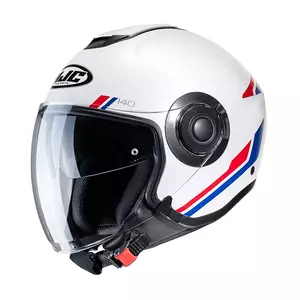 HJC I40 PADDY WHITE/BLUE XXL Motorradhelm mit offenem Gesicht - I40-PAD-MC21-XXL