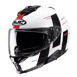 HJC I71 PEKA BRANCO/PRETO/VERMELHO capacete integral de motociclista L-1