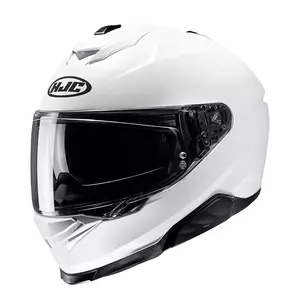 HJC I71 SEMI FLAT PEARL WHITE integralus motociklininko šalmas L-1