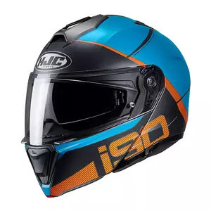 Kask motocyklowy szczękowy HJC I90 MAY BLUE/ORANGE S-1