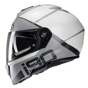 HJC I90 MAY GREY/WHITE L casco moto mandíbula - I90-MAY-MC5SF-L