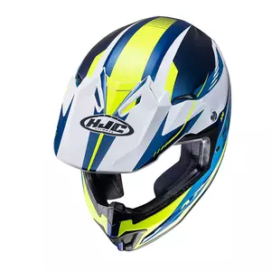 HJC CL-XY II DRIFT BLU/GIALLO S casco moto enduro per bambini-3